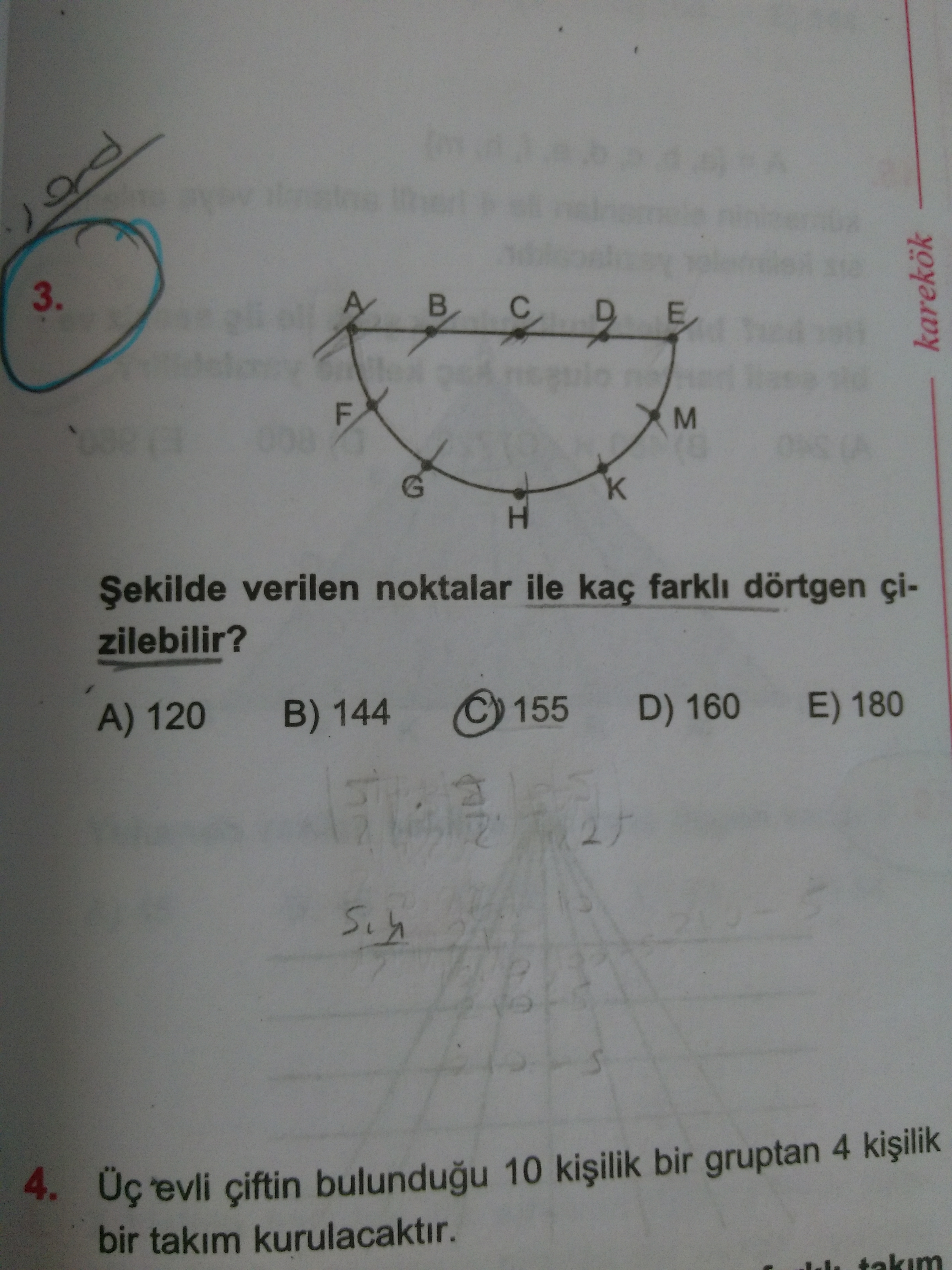 Karekok kombinasyon 3