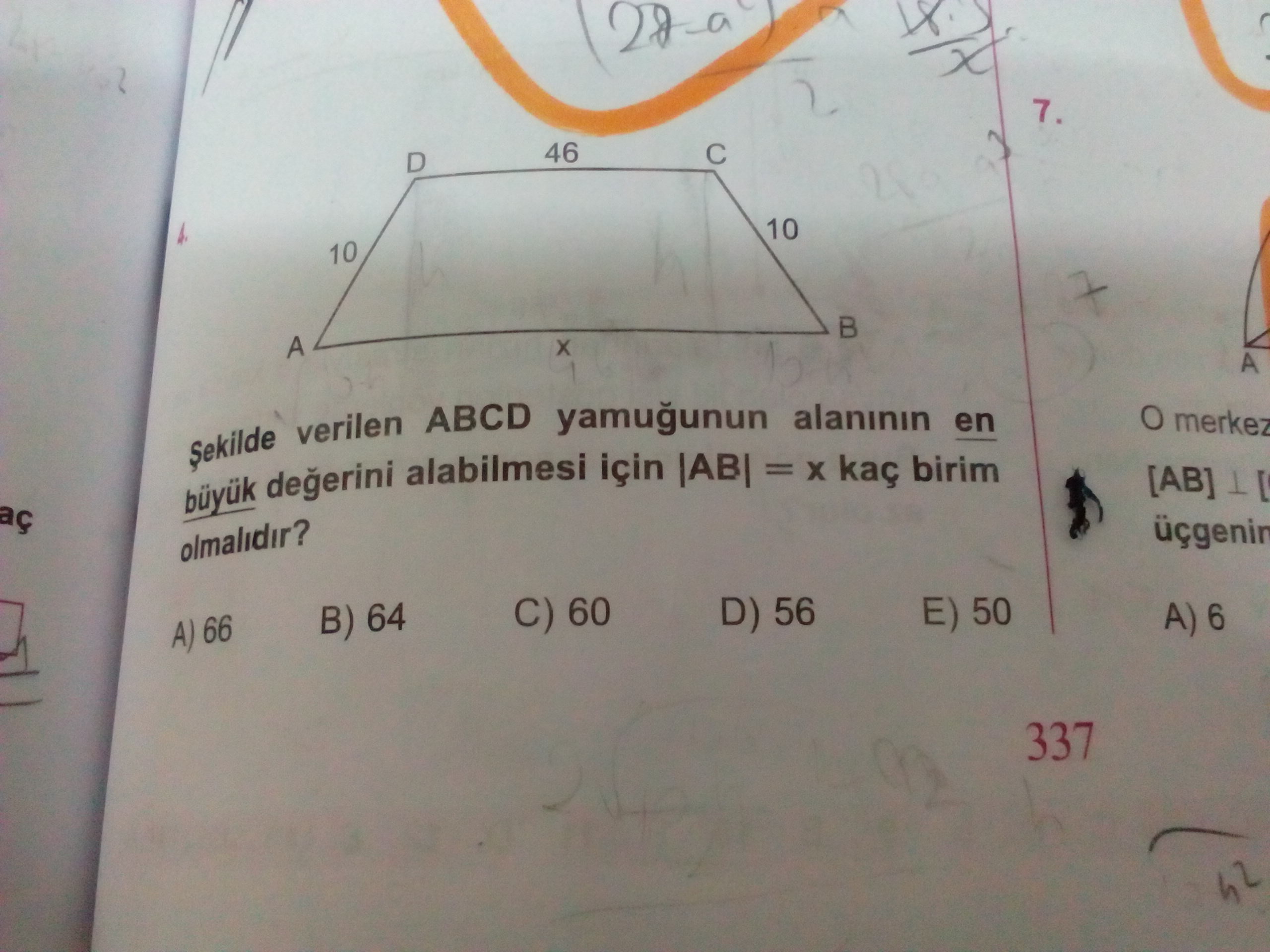 Türev (yamuk alani)