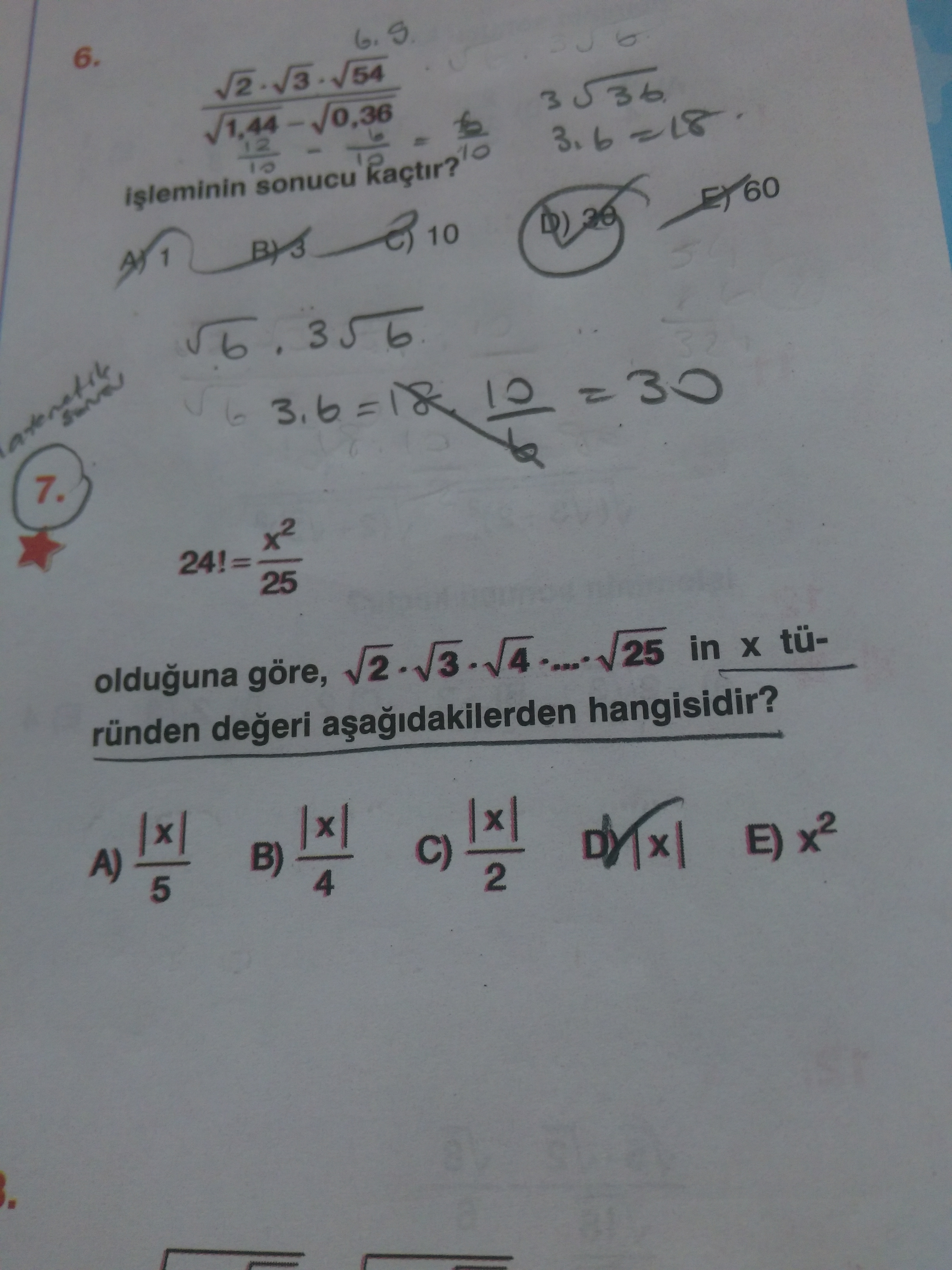 Köklü sayı 25!
