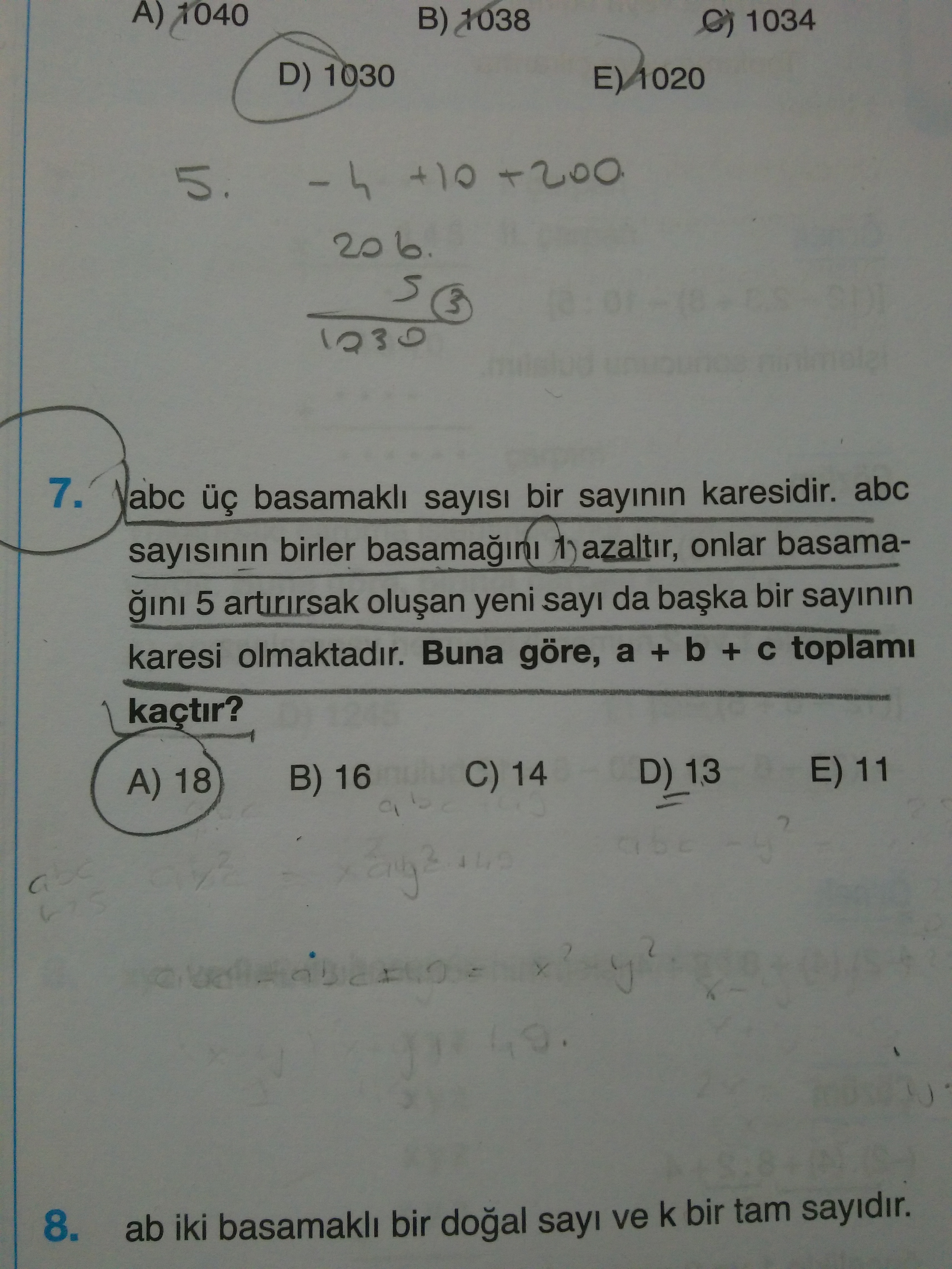 ABC sayısı bir sayının karesi